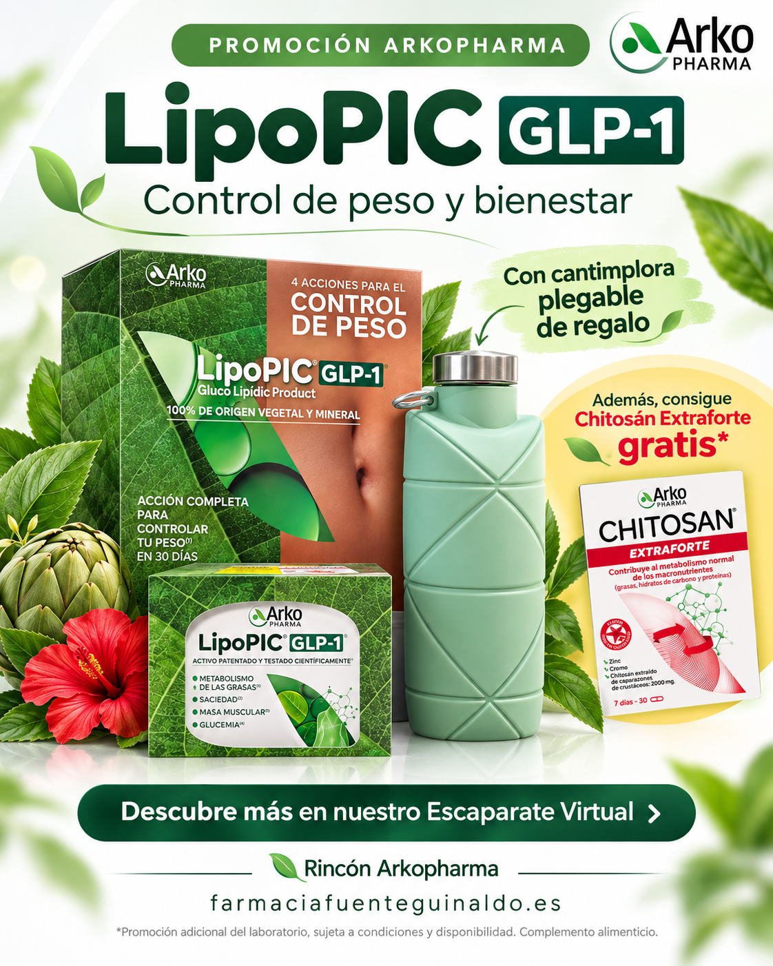🌿 Promoción LipoPIC GLP-1 de Arkopharma: ciencia, bienestar y regalo