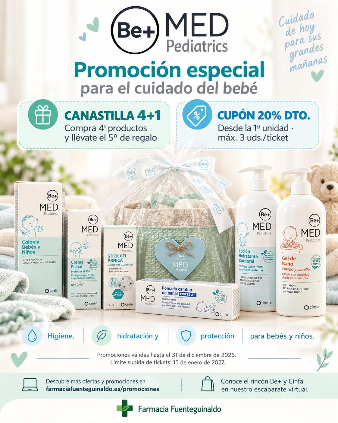 👶 Be+ MED Pediatrics: ¡4+1 y 20 % de descuento para cuidar a los más pequeños!